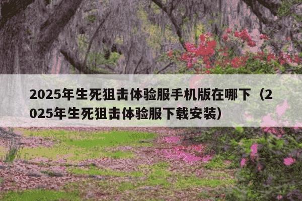 2025年生死狙击体验服手机版在哪下(2025年生死狙击体验服下载安装)
