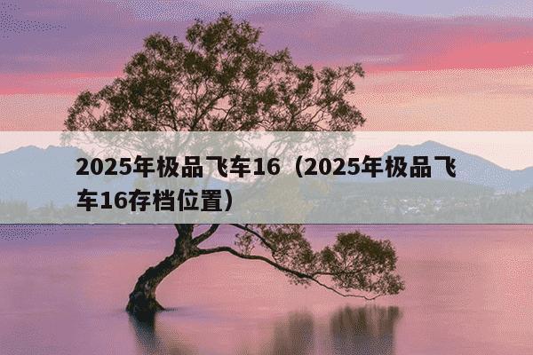 2025年极品飞车16(2025年极品飞车16存档位置)