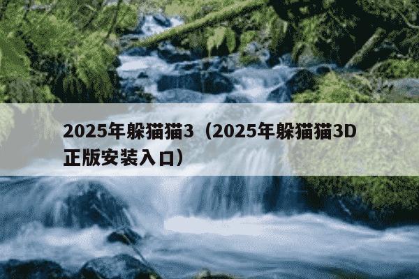 2025年躲猫猫3(2025年躲猫猫3D正版安装入口)
