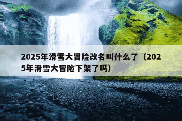 2025年滑雪大冒险改名叫什么了(2025年滑雪大冒险下架了吗)