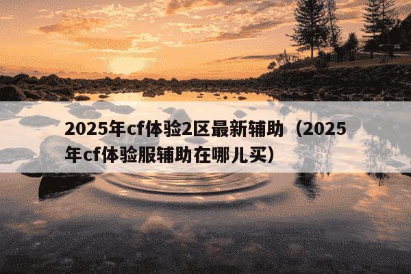 2025年cf体验2区最新辅助（2025年cf体验服辅助在哪儿买）