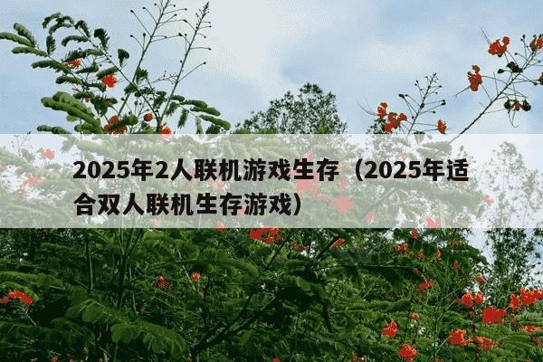 2025年2人联机游戏生存(2025年适合双人联机生存游戏)