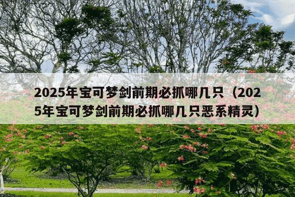 2025年宝可梦剑前期必抓哪几只(2025年宝可梦剑前期必抓哪几只恶系精灵)