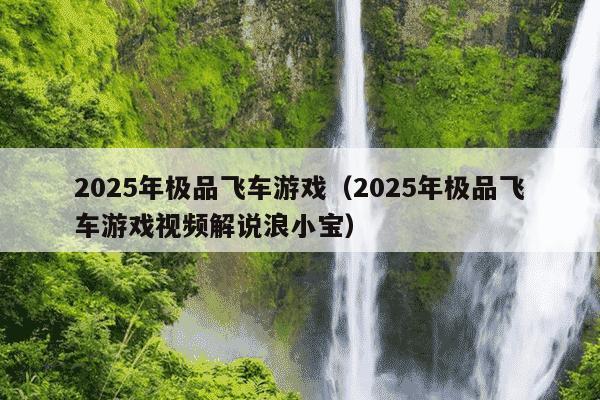 2025年极品飞车游戏(2025年极品飞车游戏视频解说浪小宝)