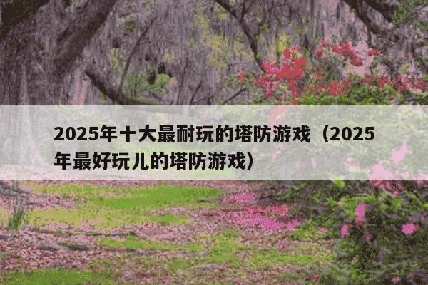 2025年十大最耐玩的塔防游戏(2025年最好玩儿的塔防游戏)