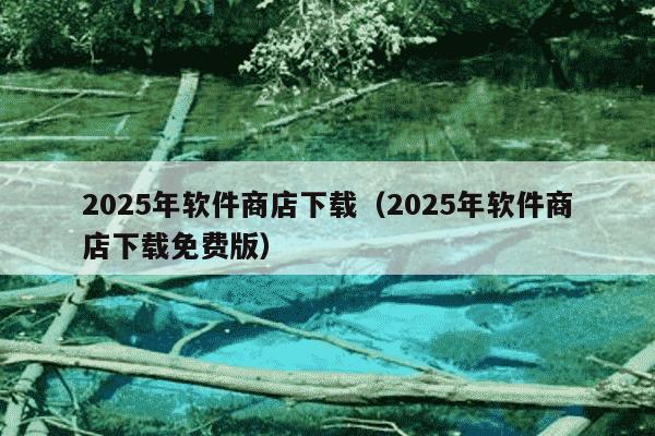 2025年软件商店下载（2025年软件商店下载免费版）