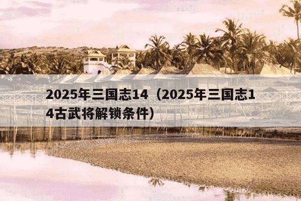 2025年三国志14(2025年三国志14古武将解锁条件)