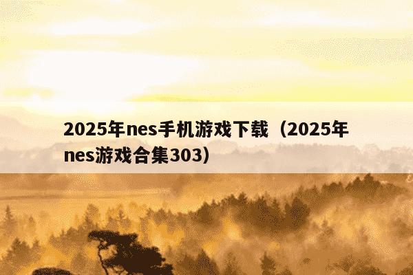 2025年nes手机游戏下载（2025年nes游戏合集303）