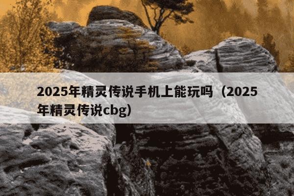 2025年精灵传说手机上能玩吗(2025年精灵传说cbg)