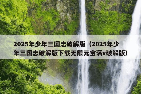 2025年少年三国志破解版（2025年少年三国志破解版下载无限元宝满v破解版）