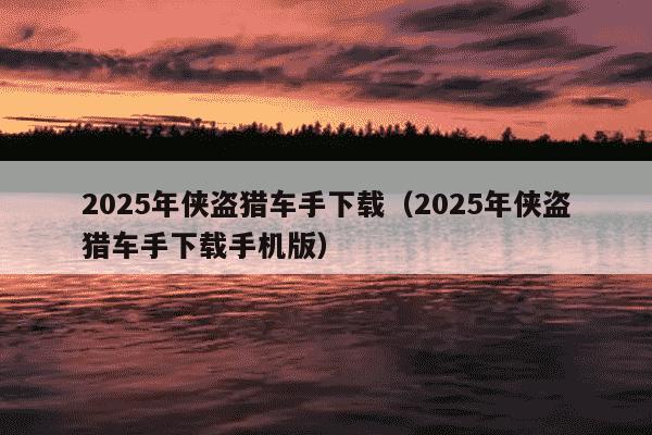 2025年侠盗猎车手下载（2025年侠盗猎车手下载手机版）