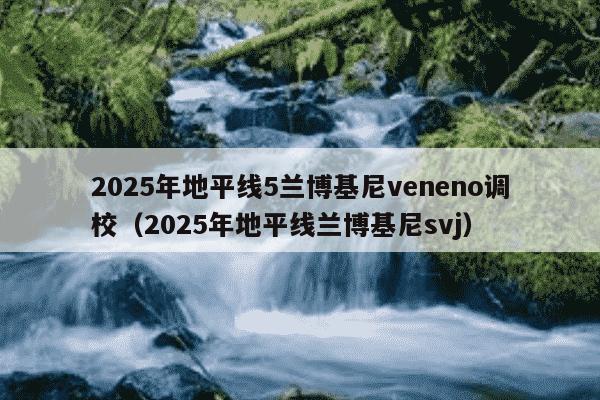 2025年地平线5兰博基尼veneno调校（2025年地平线兰博基尼svj）