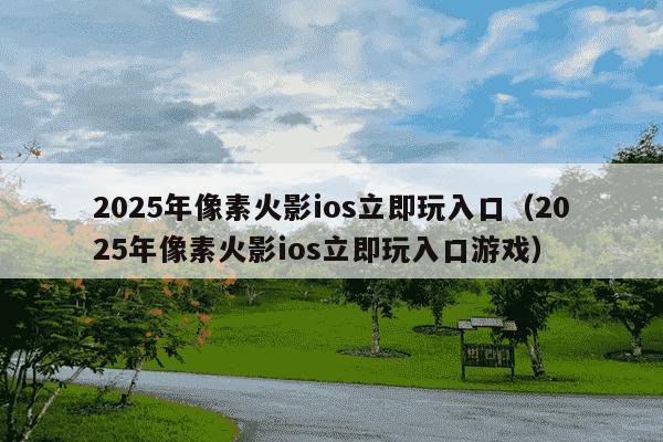 2025年像素火影ios立即玩入口（2025年像素火影ios立即玩入口游戏）