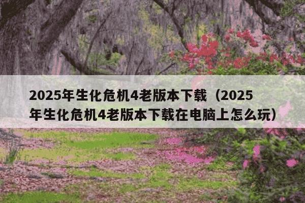 2025年生化危机4老版本下载(2025年生化危机4老版本下载在电脑上怎么玩)