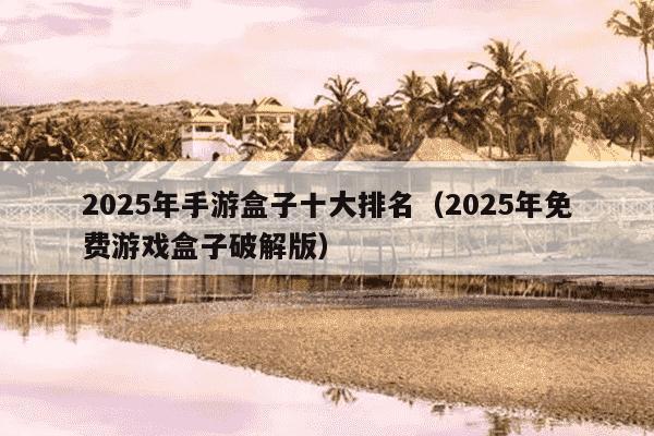 2025年手游盒子十大排名（2025年免费游戏盒子破解版）