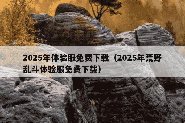 2025年体验服免费下载（2025年荒野乱斗体验服免费下载）
