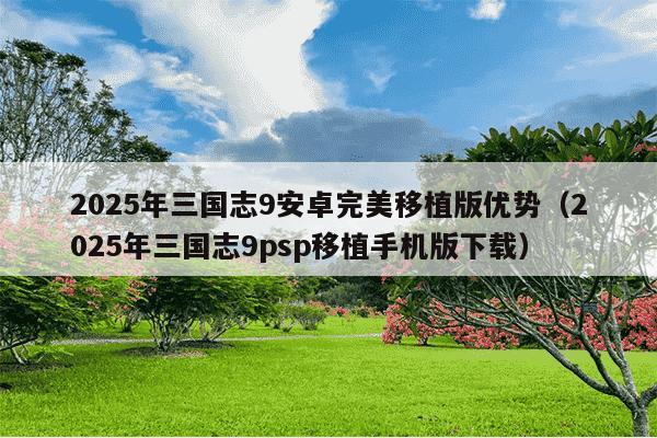 2025年三国志9安卓完美移植版优势（2025年三国志9psp移植手机版下载）