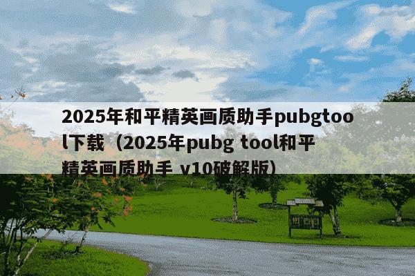 2025年和平精英画质助手pubgtool下载(2025年pubg tool和平精英画质助手 v10破解版)
