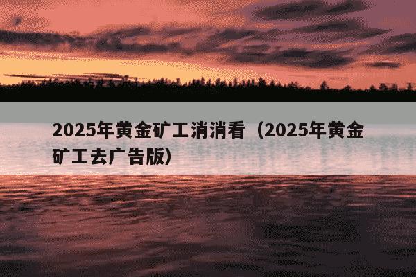 2025年黄金矿工消消看（2025年黄金矿工去广告版）