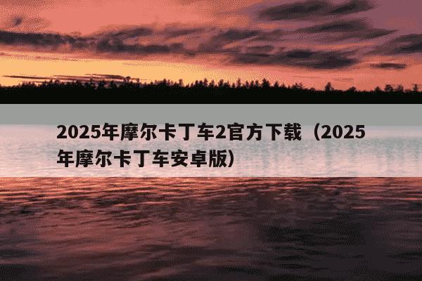 2025年摩尔卡丁车2官方下载（2025年摩尔卡丁车安卓版）