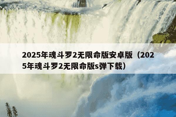 2025年魂斗罗2无限命版安卓版（2025年魂斗罗2无限命版s弹下载）