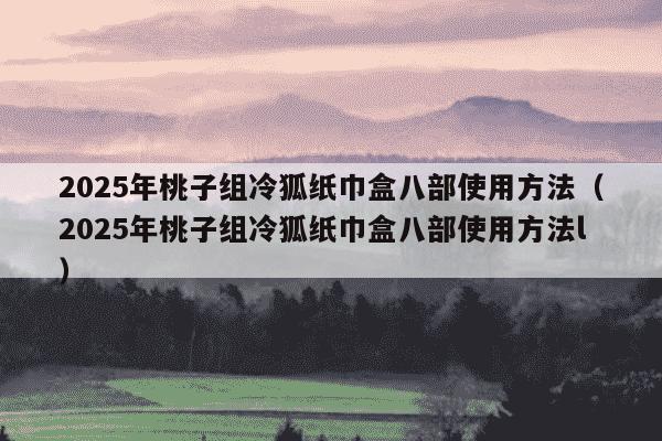 2025年桃子组冷狐纸巾盒八部使用方法（2025年桃子组冷狐纸巾盒八部使用方法l）