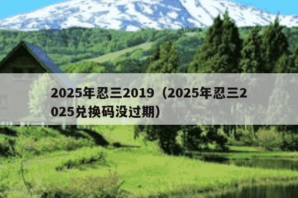 2025年忍三2019(2025年忍三2025兑换码没过期)