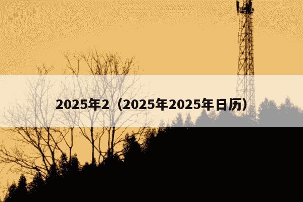 2025年2（2025年2025年日历）