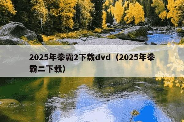 2025年拳霸2下载dvd（2025年拳霸二下载）