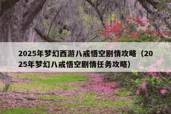 2025年梦幻西游八戒悟空剧情攻略（2025年梦幻八戒悟空剧情任务攻略）