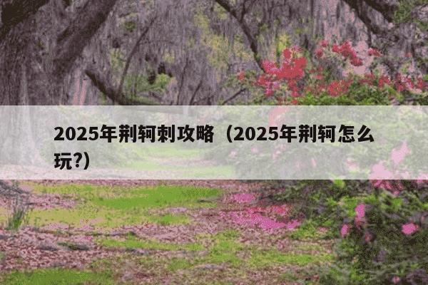 2025年荆轲刺攻略（2025年荆轲怎么玩?）