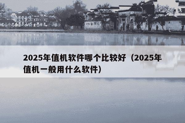 2025年值机软件哪个比较好（2025年值机一般用什么软件）