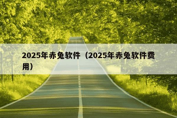 2025年赤兔软件（2025年赤兔软件费用）