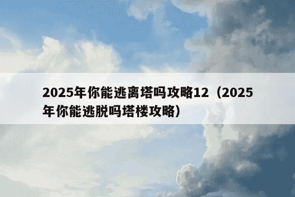2025年你能逃离塔吗攻略12（2025年你能逃脱吗塔楼攻略）