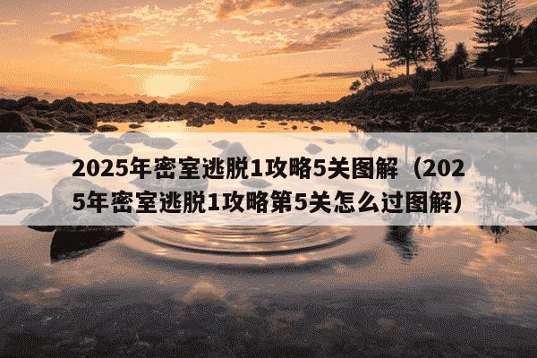 2025年密室逃脱1攻略5关图解(2025年密室逃脱1攻略第5关怎么过图解)