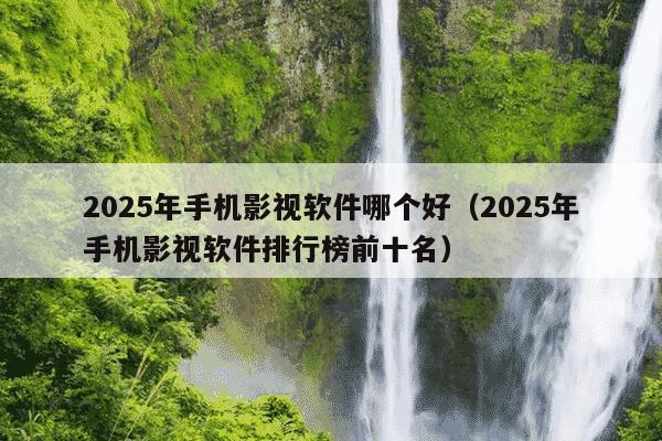 2025年手机影视软件哪个好（2025年手机影视软件排行榜前十名）