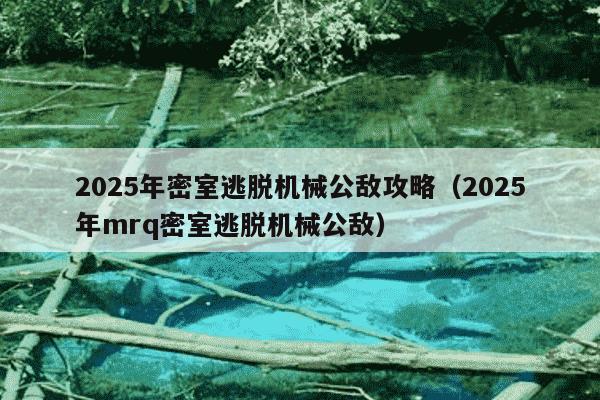 2025年密室逃脱机械公敌攻略（2025年mrq密室逃脱机械公敌）