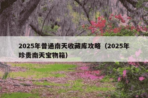 2025年普通南天收藏库攻略（2025年珍贵南天宝物箱）