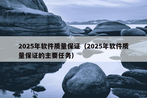 2025年软件质量保证(2025年软件质量保证的主要任务)