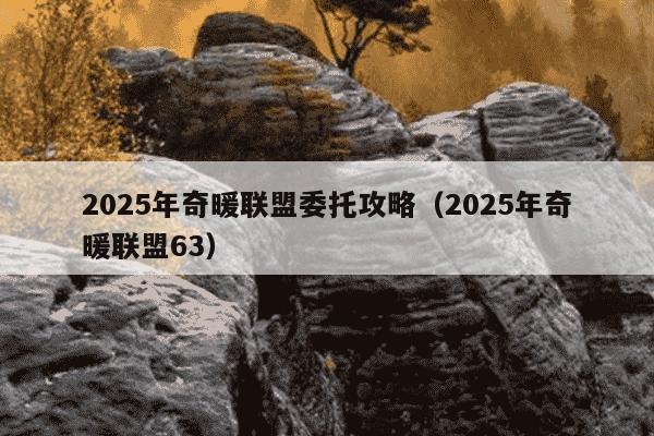 2025年奇暖联盟委托攻略(2025年奇暖联盟63)