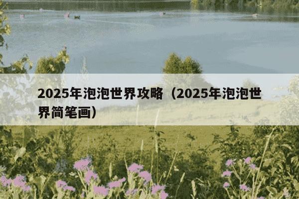 2025年泡泡世界攻略(2025年泡泡世界简笔画)