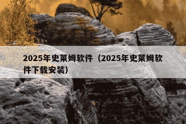 2025年史莱姆软件(2025年史莱姆软件下载安装)