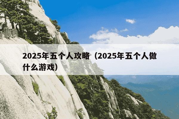2025年五个人攻略(2025年五个人做什么游戏)