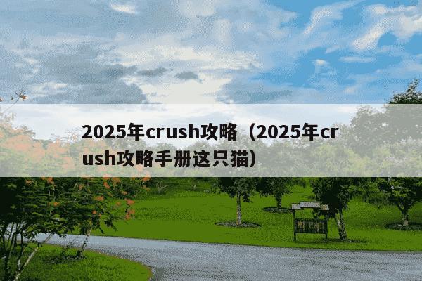 2025年crush攻略(2025年crush攻略手册这只猫)