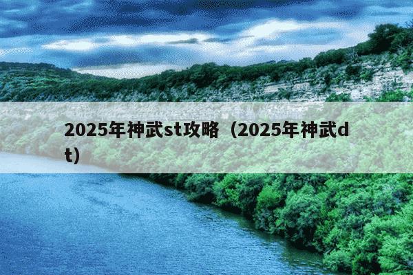 2025年神武st攻略(2025年神武dt)