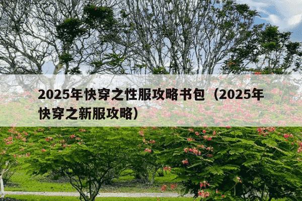 2025年快穿之性服攻略书包(2025年快穿之新服攻略)
