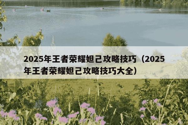 2025年王者荣耀妲己攻略技巧（2025年王者荣耀妲己攻略技巧大全）