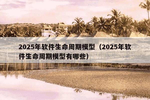 2025年软件生命周期模型(2025年软件生命周期模型有哪些)