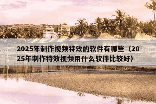 2025年制作视频特效的软件有哪些（2025年制作特效视频用什么软件比较好）