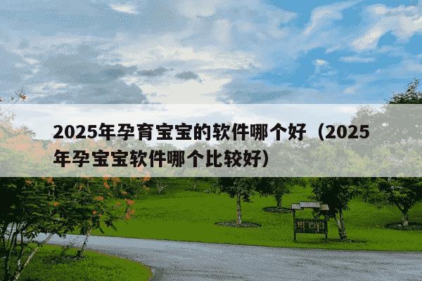 2025年孕育宝宝的软件哪个好(2025年孕宝宝软件哪个比较好)